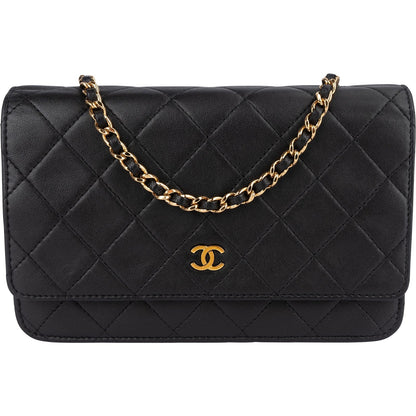 Chanel Quilted Lambskin Wallet On Chain Crossbody Bag