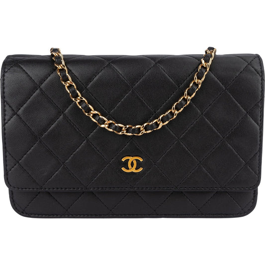 Chanel Quilted Lambskin Wallet On Chain Crossbody Bag