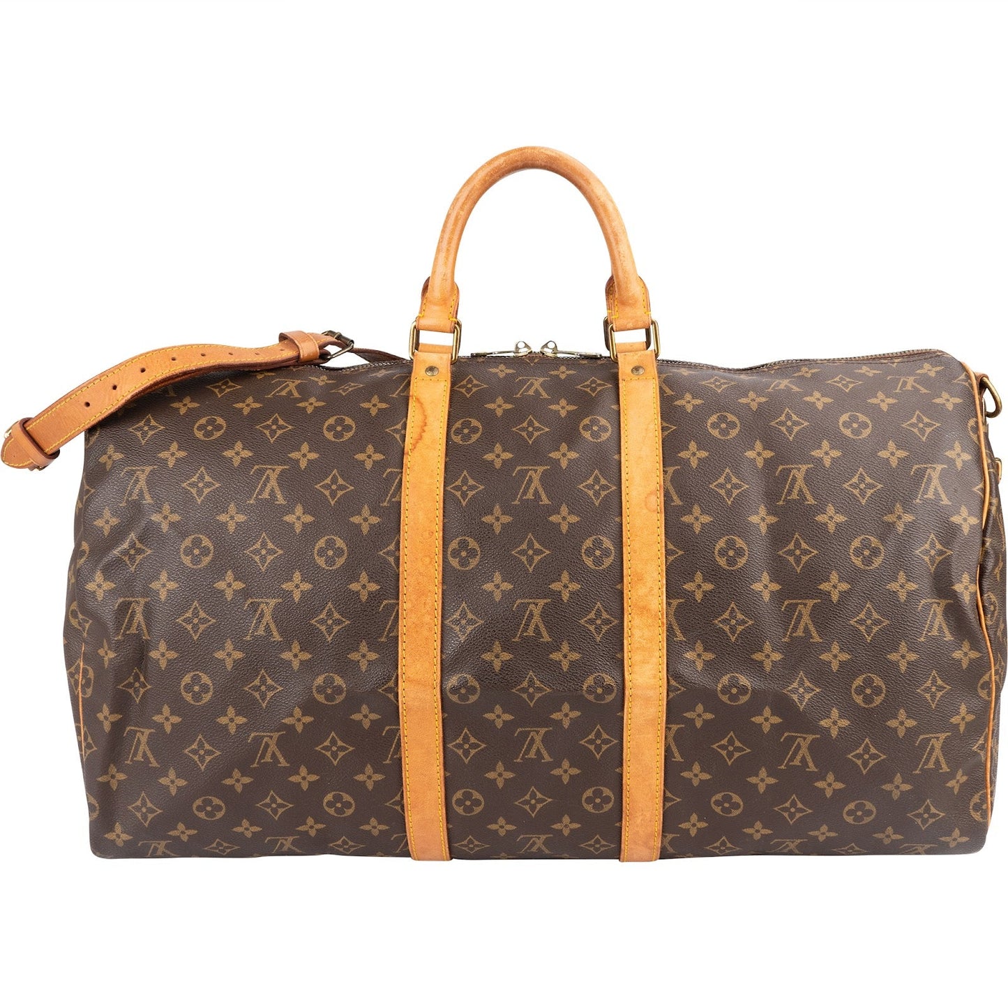Louis Vuitton Monogram Canvas Keepall 55 Bandoulière Travel Bag