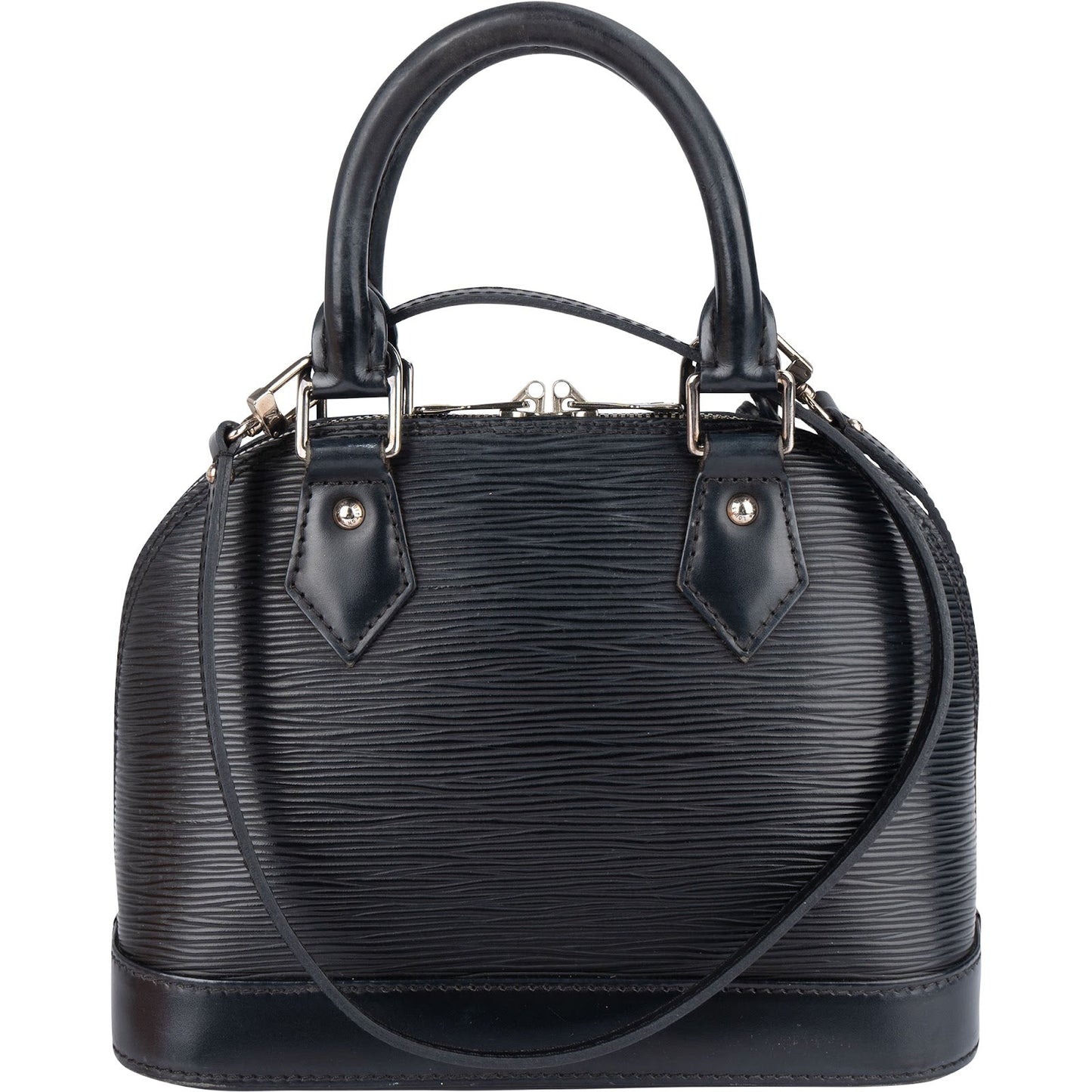 Louis Vuitton Noir Epi Leather Alma BB Handbag