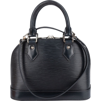 Louis Vuitton Noir Epi Leather Alma BB Handbag