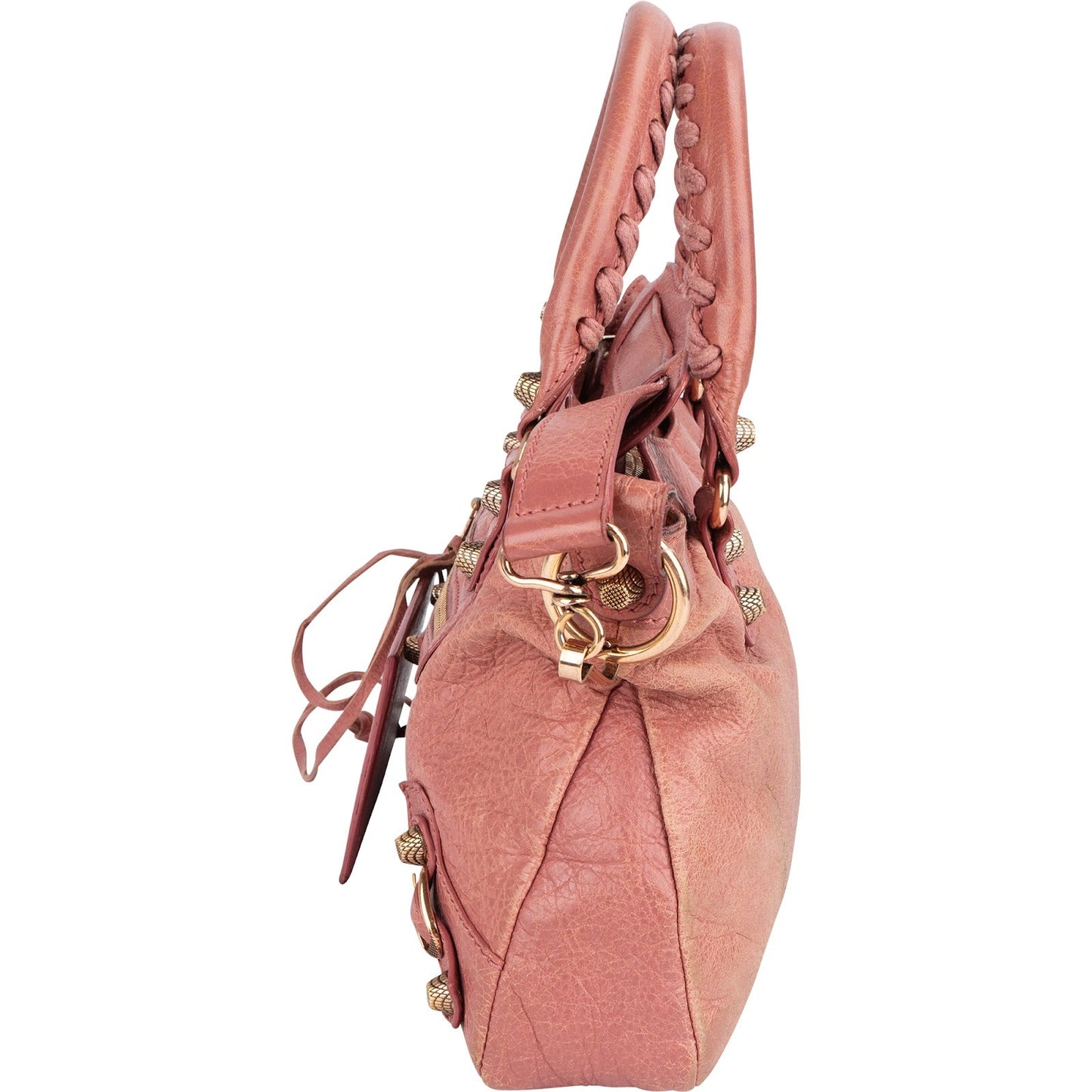 Balenciaga Pink Leather Small City Handbag