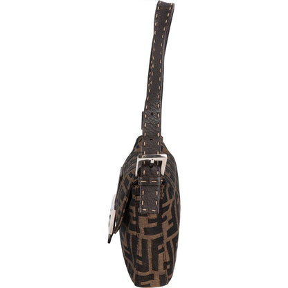 Fendi Monogram FF Baguette  Shoulder Bag