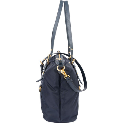 Prada Tessuto Saffiano Leather Tote Shoulder Bag