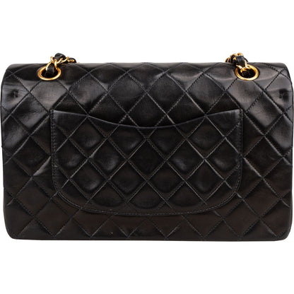 Chanel Quilted Lambskin 24K Gold Medium Double Flap Shoulder Bag