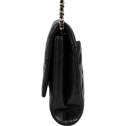 Chanel Quilted Lambskin Medium Single Flap Shoulder Bag