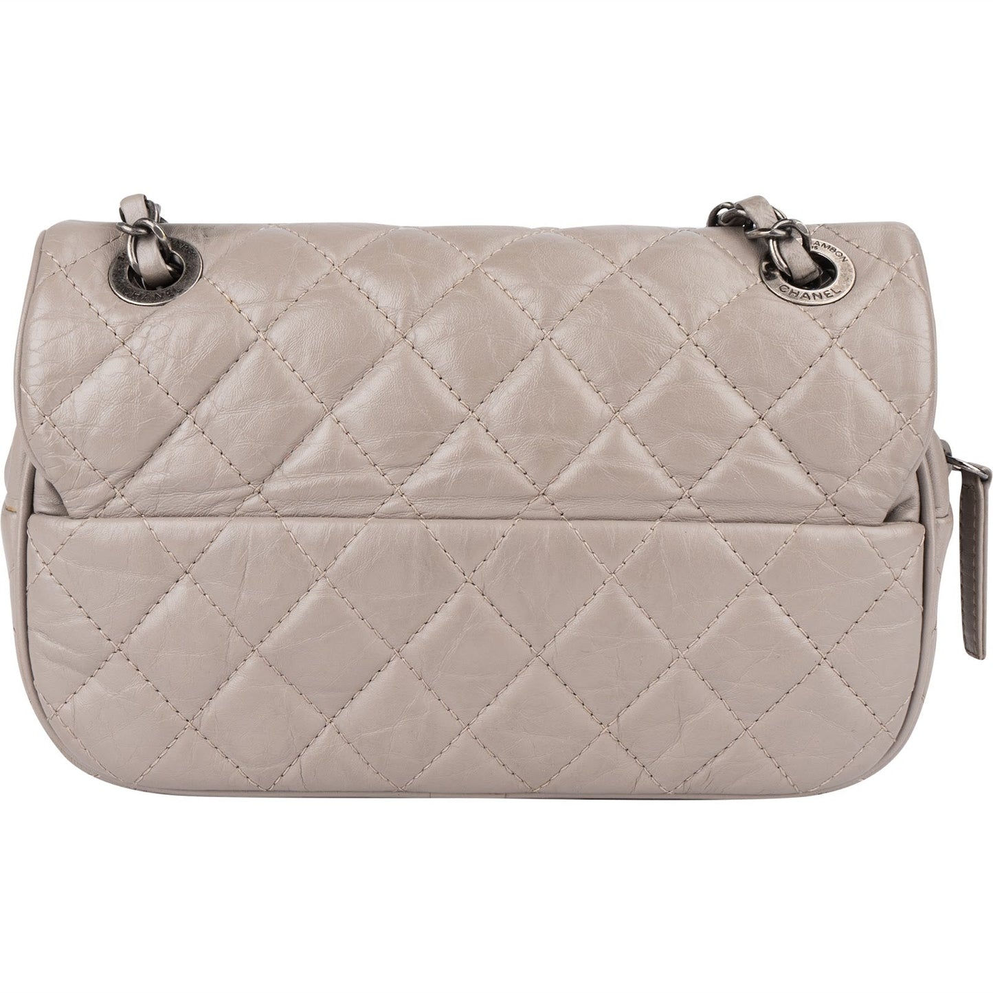 Chanel Quilted Leather Single Flap Crossbody Bag