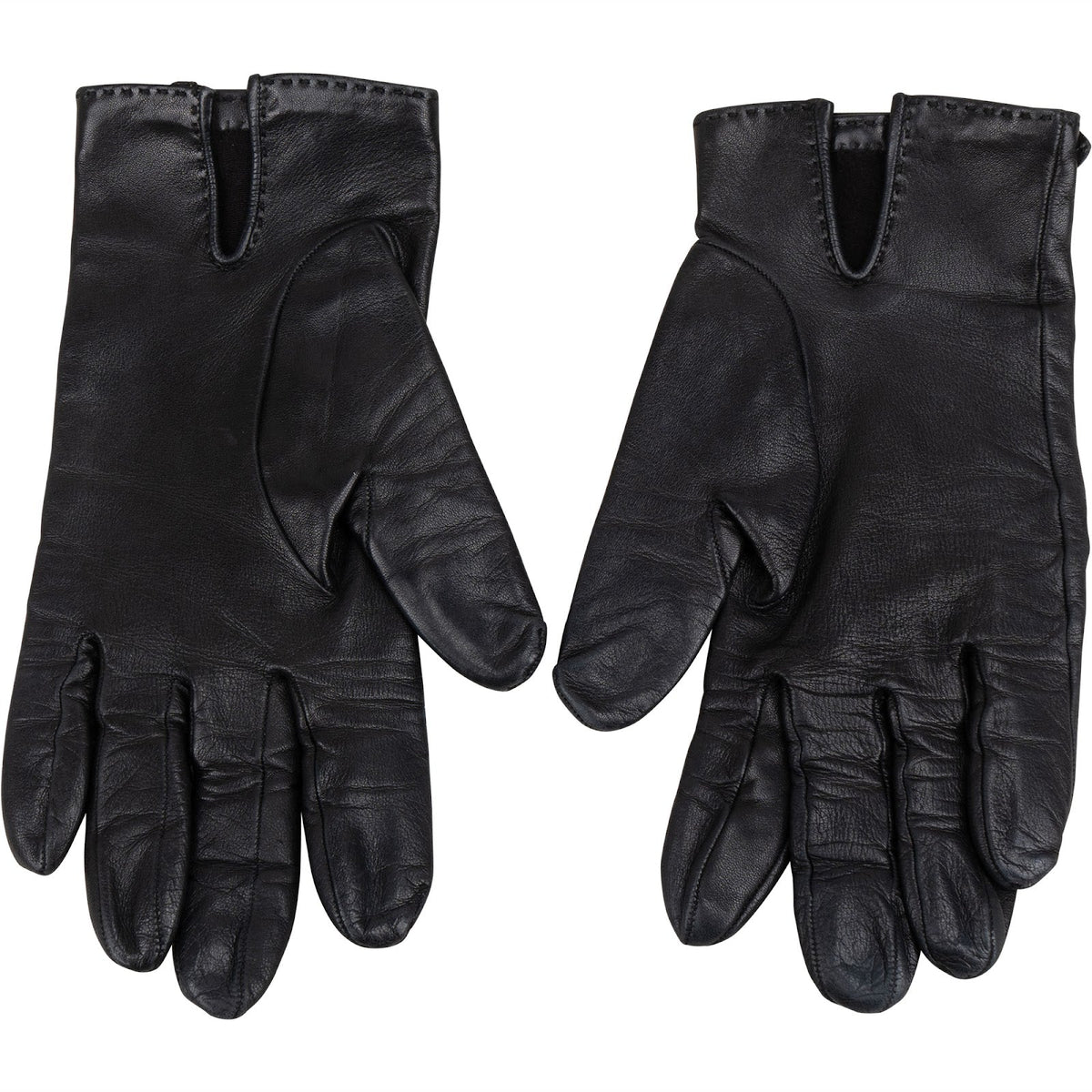Hermès Black Leather Kelly Women Gloves