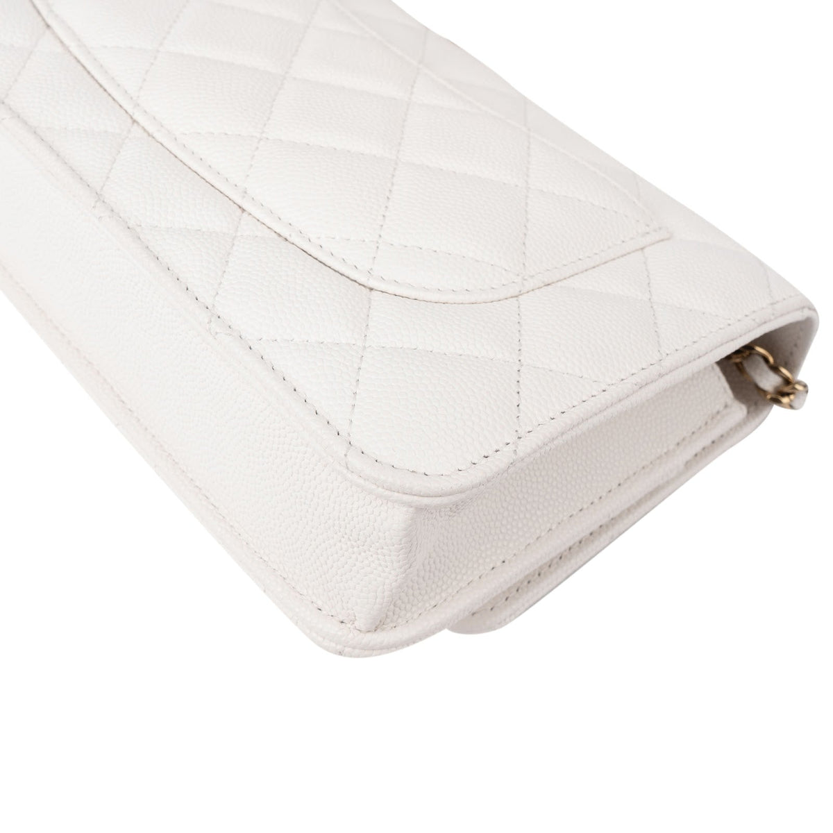 Chanel Quilted Caviar Leather Wallet On Chain Crossbody Bag