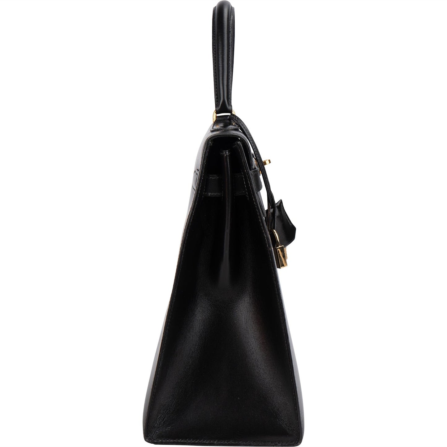 Hermès Noir Boxcalf Kelly 35 Sellier Handbag