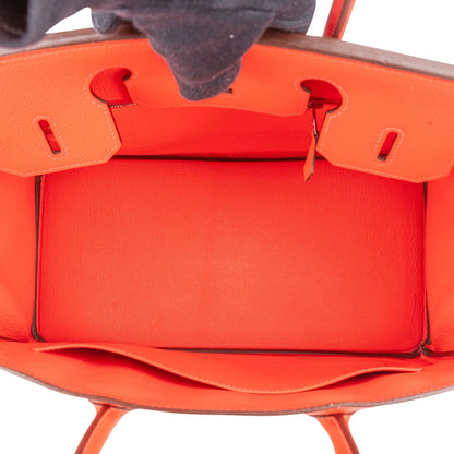 Hermès Coral Epsom Leather Birkin 30 Handbag