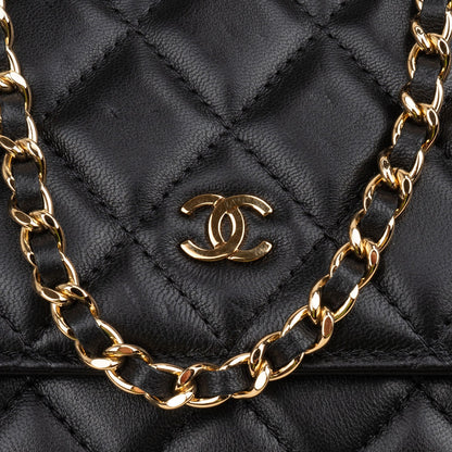 Chanel Quilted Lambskin Wallet on Chain Crossbody Bag