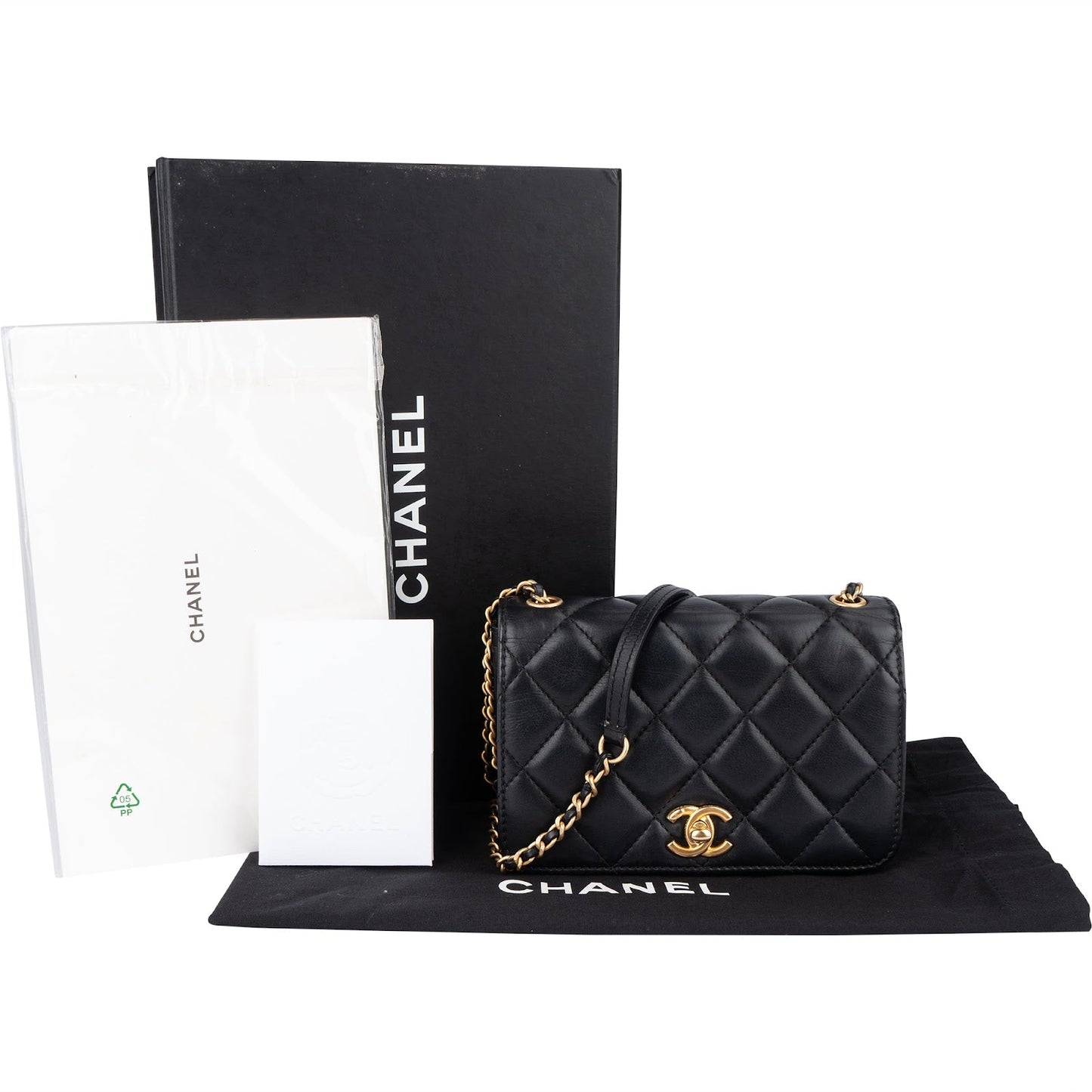 Chanel Quilted Lambskin Mini Rectangular Single Flap Crossbody Bag