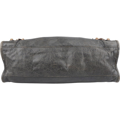 Balenciaga Grey Leather Classic City Bag Handbag