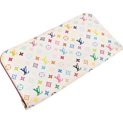 Louis Vuitton Canvas Monogram Multicolor Zippy Clip Organizer Wallet