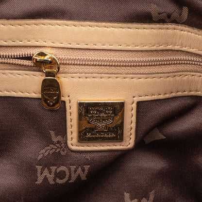 MCM Monogram Visetos Satchel Tote Handbag