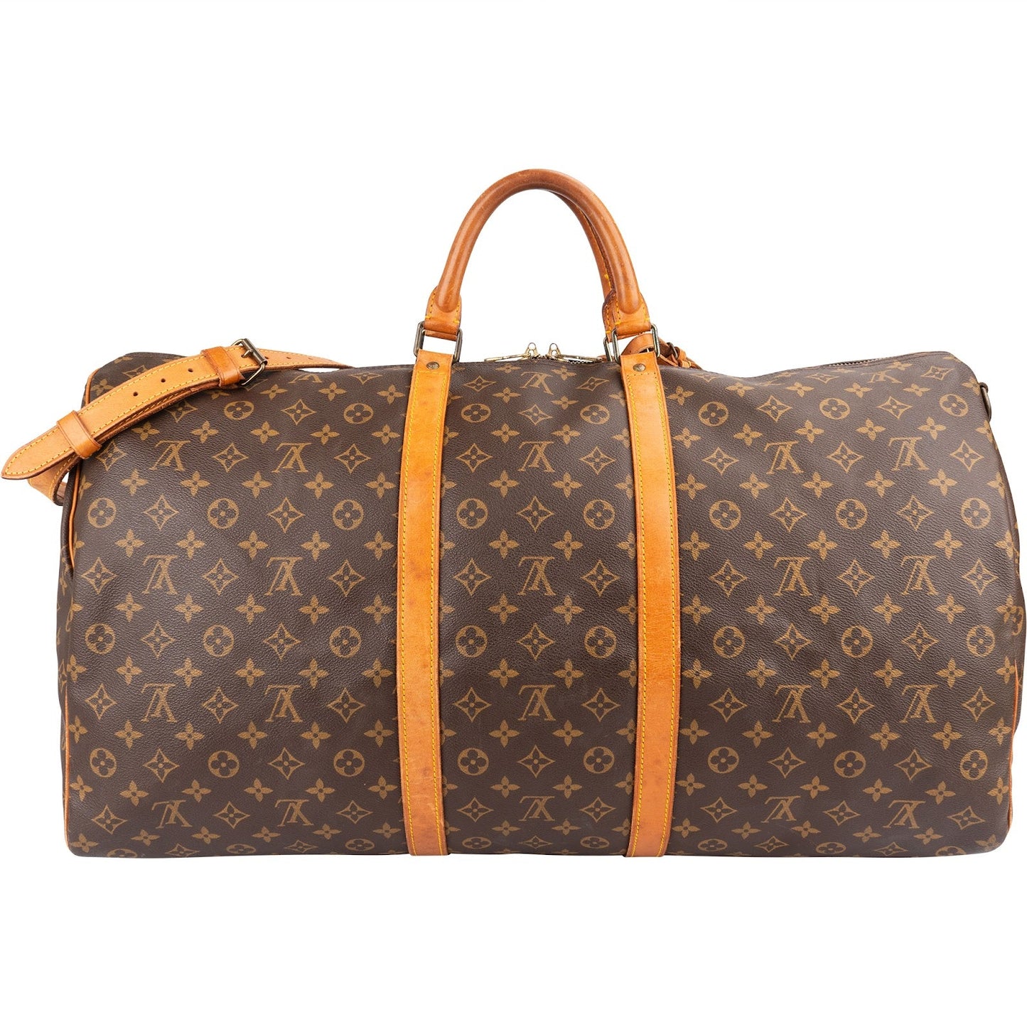 Louis Vuitton Monogram Canvas Keepall 60 Bandoulière Travel Bag
