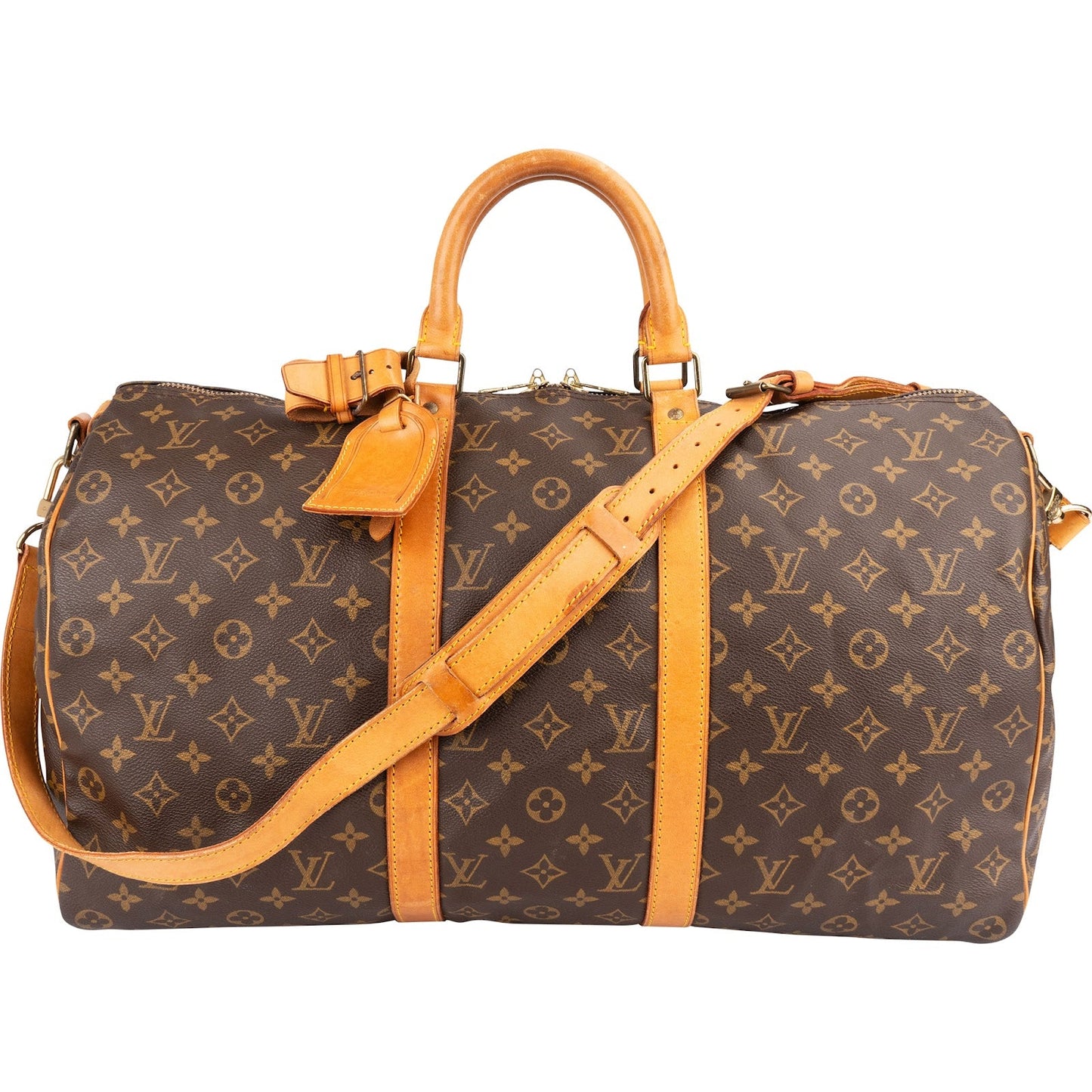 Louis Vuitton Monogram Canvas Keepall 50 Bandoulière Travel Bag