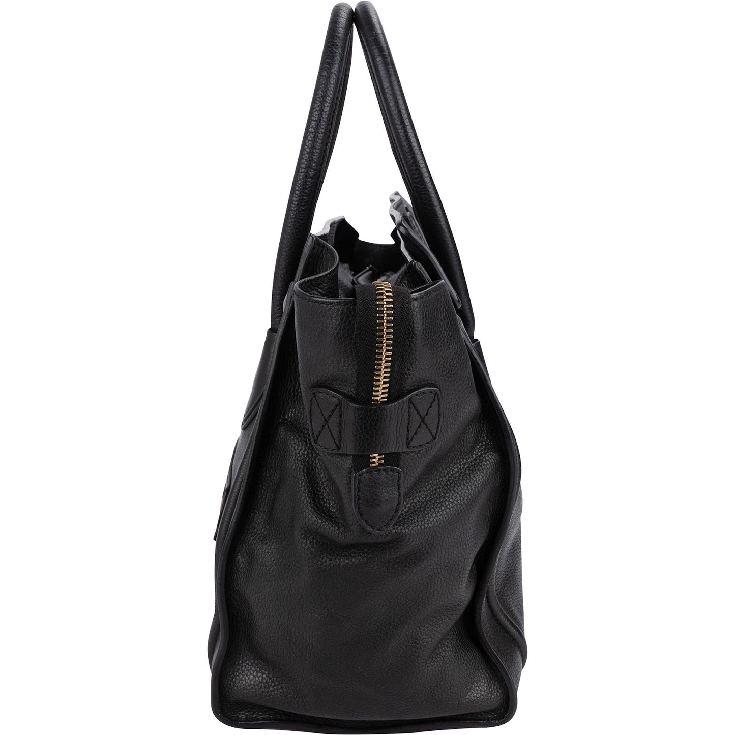 Céline Grained Calfskin Luggage Handbag