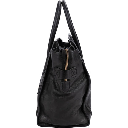 Céline Grained Calfskin Luggage Handbag