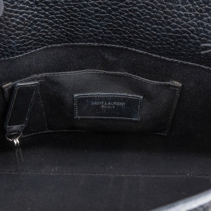Saint Laurent Grained Leather Sac de Jour Handbag
