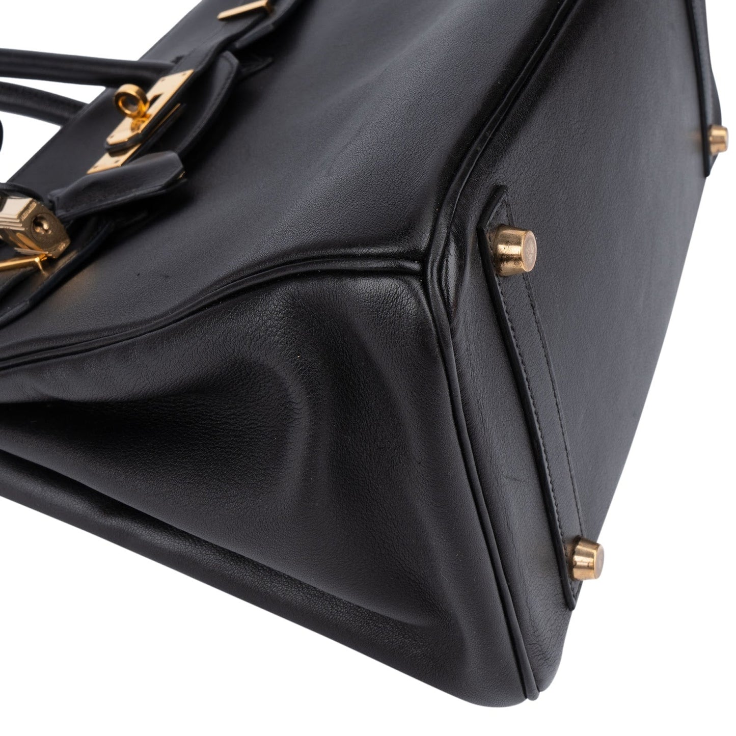 Hermès Noir Swift Leather Birkin 30 Handbag