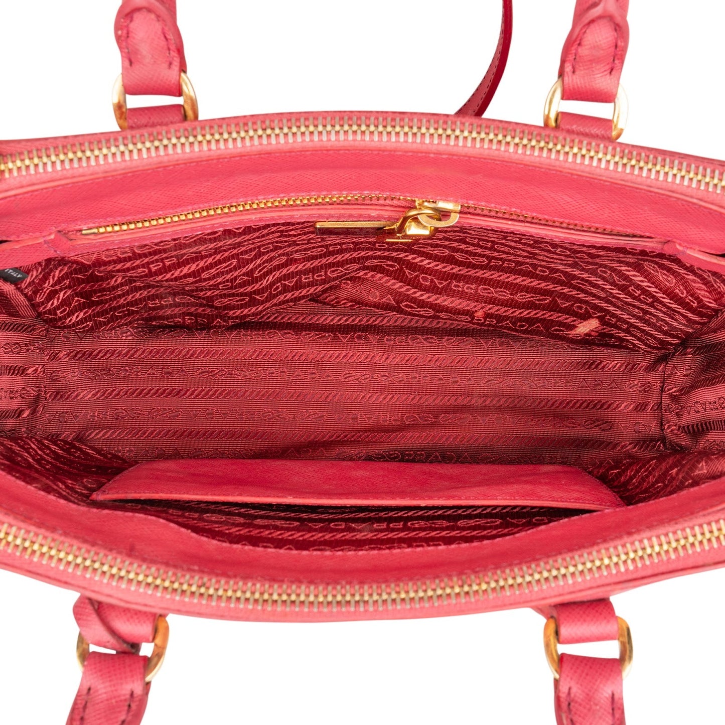 Prada Saffiano Leather Small Galleria Tote Handbag