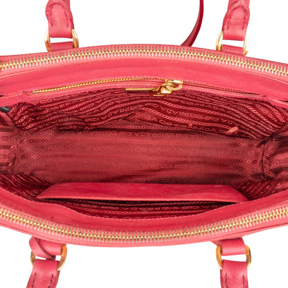 Prada Saffiano Leather Small Galleria Tote Handbag