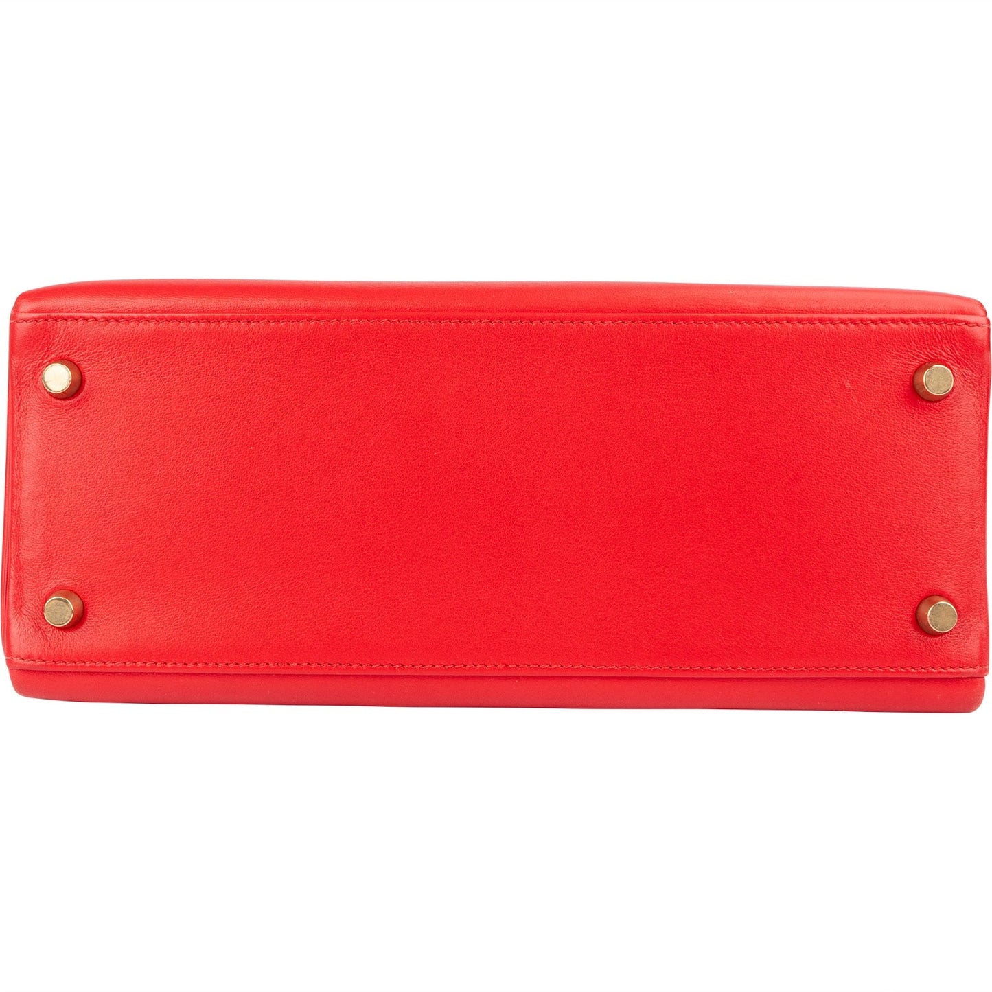 Hermès Rouge Swift Leather Kelly 28 Handbag