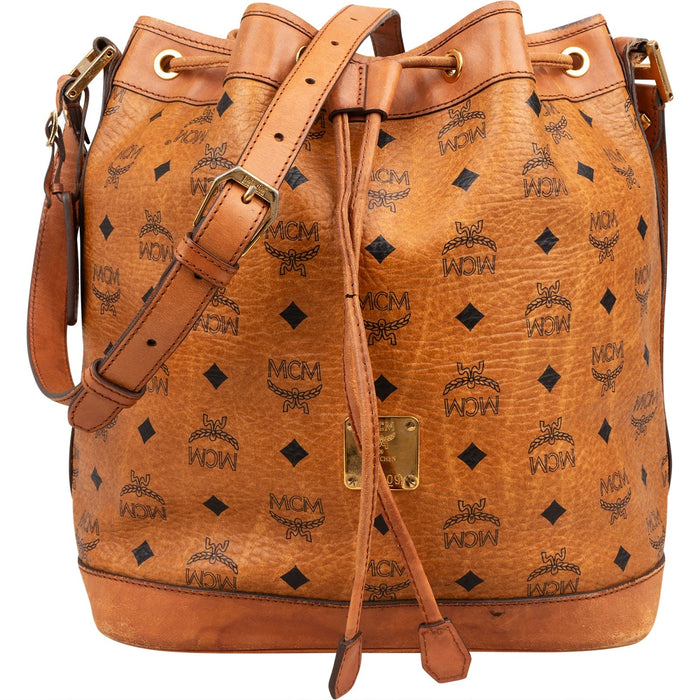 MCM Monogram Visetos Drawstring Crossbody Bag