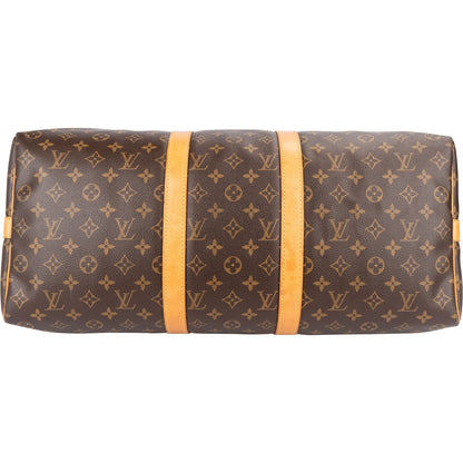 Louis Vuitton Monogram Canvas Keepall 50 Bandoulière Travel Bag