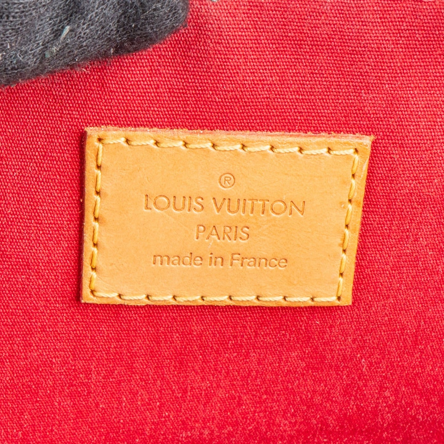Louis Vuitton Rouge Vernis Monogram Bellevue MM Handbag