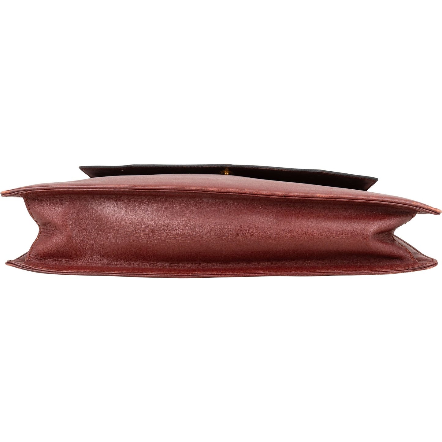 Cartier Bordeaux Leather Clutch