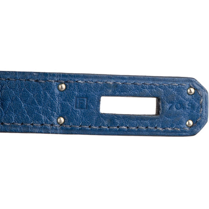 Hermès Bleu Togo Leather Kelly Retourne 35 Handbag