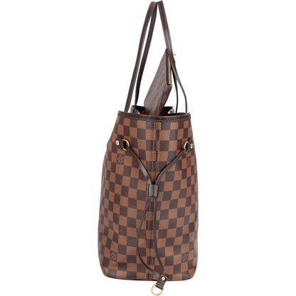 Louis Vuitton Monogram Damier Ebene Neverfull MM Shoulder Bag