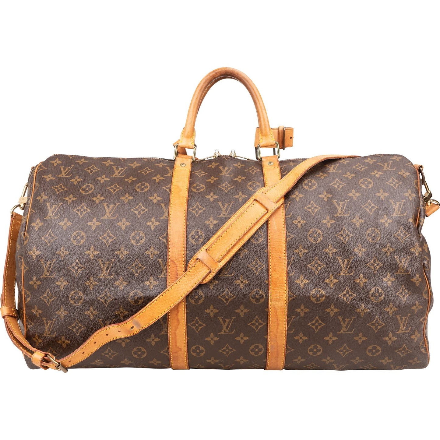 Louis Vuitton Monogram Canvas Keepall 55 Bandoulière Travel Bag