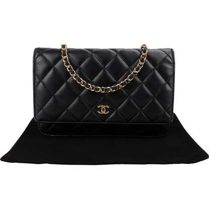 Chanel Quilted Lambskin Wallet On Chain Crossbody Bag