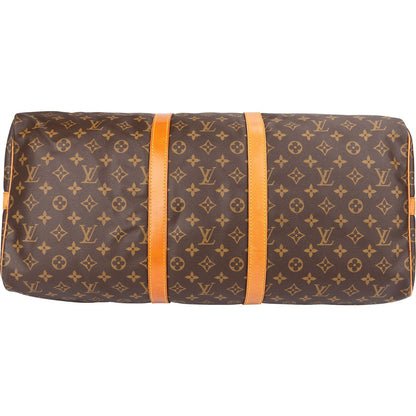 Louis Vuitton Monogram Canvas Keepall 55 Bandoulière Travel Bag