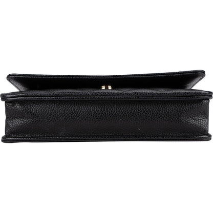 Chanel Quilted Caviar Leather Wallet On Chain Crossbody Bag