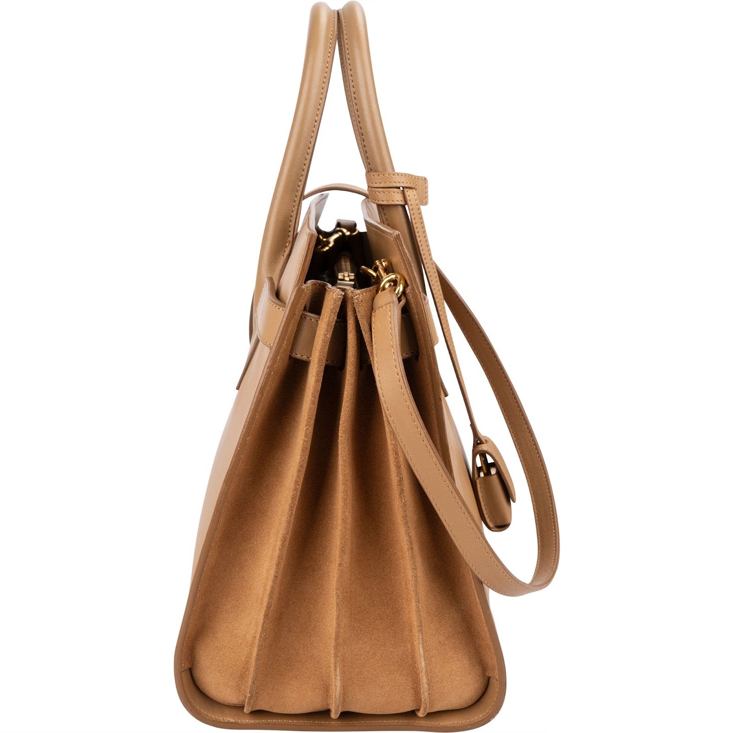 Yves Saint Laurent Smooth Leather Sac De Jour Handbag