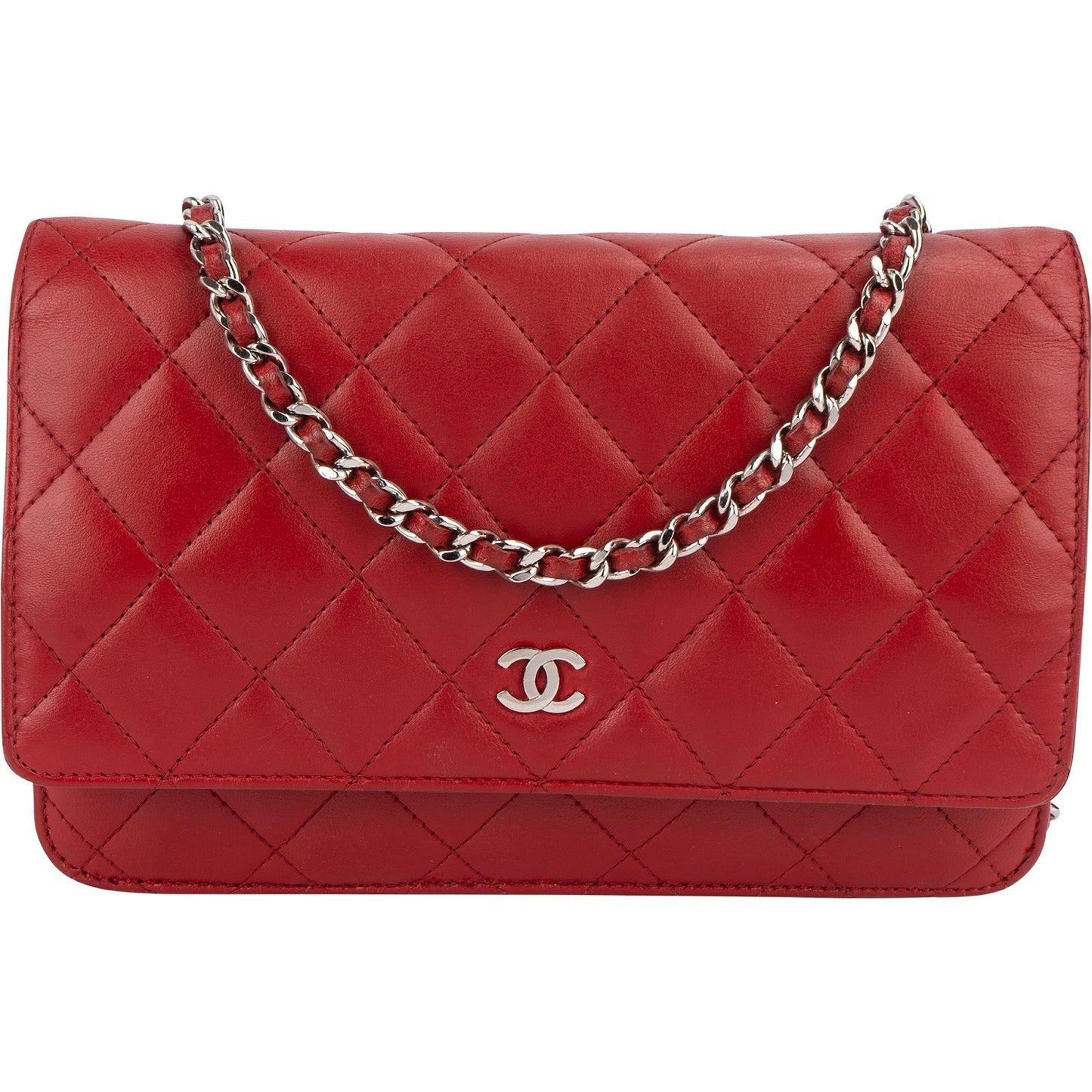 Chanel Quilted Lambskin Wallet on Chain Crossbody Bag