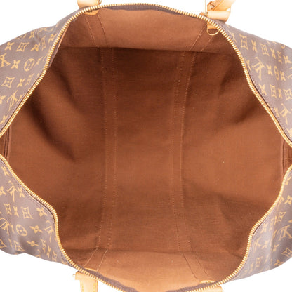 Louis Vuitton Monogram Canvas Keepall 60 Bandoulière Travel Bag