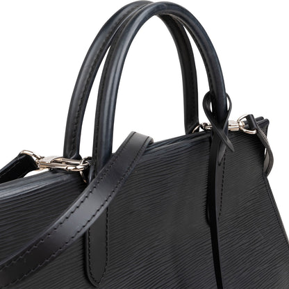 Louis Vuitton Noir Epi Leather Marly MM Handbag M94612