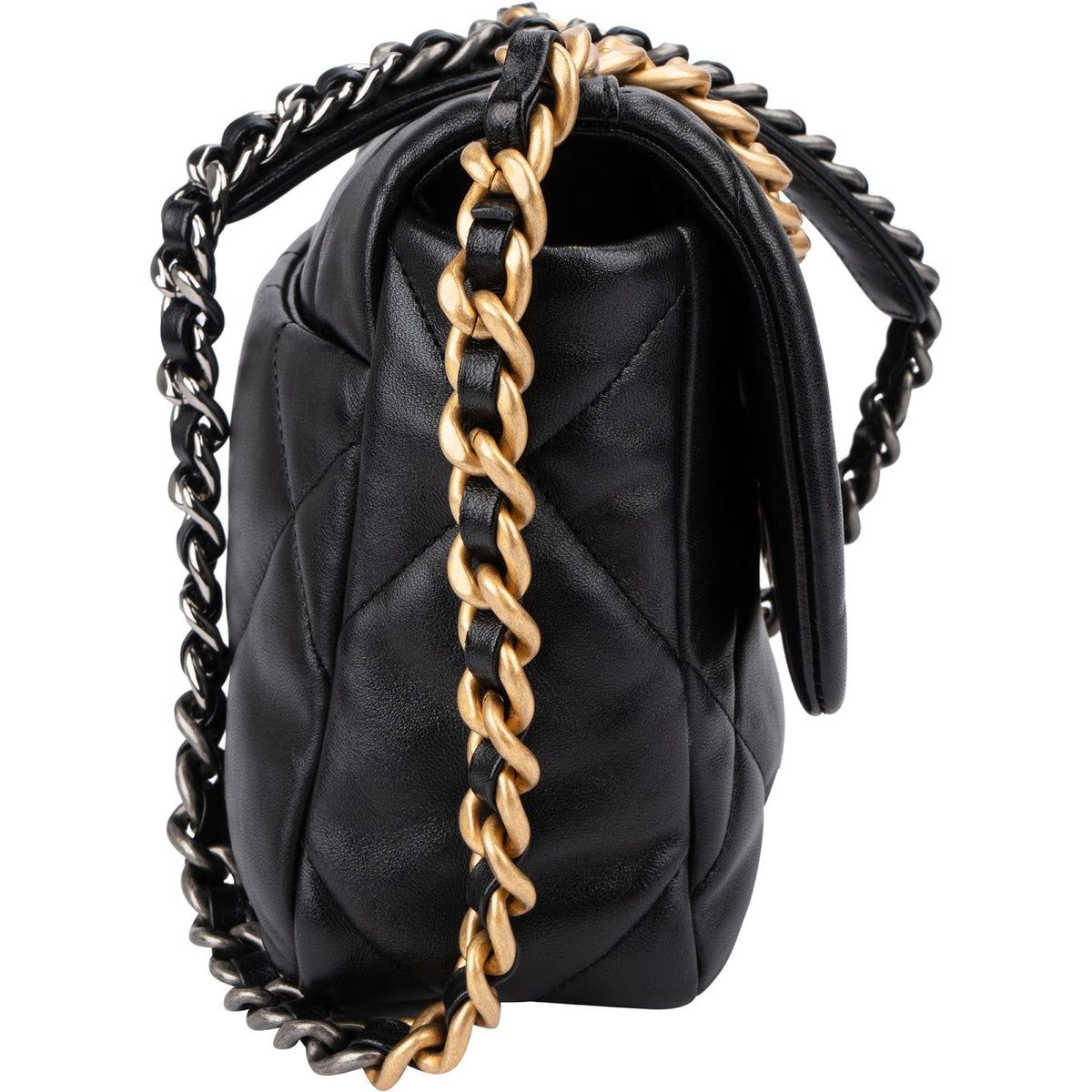 Chanel 19 Quilted Lambskin Medium Single Flap Crossbody Bag