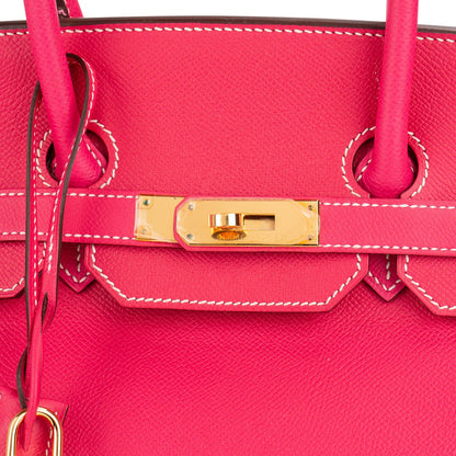 Hermès Rose Tyrien Epsom Leather Birkin 35 Handbag
