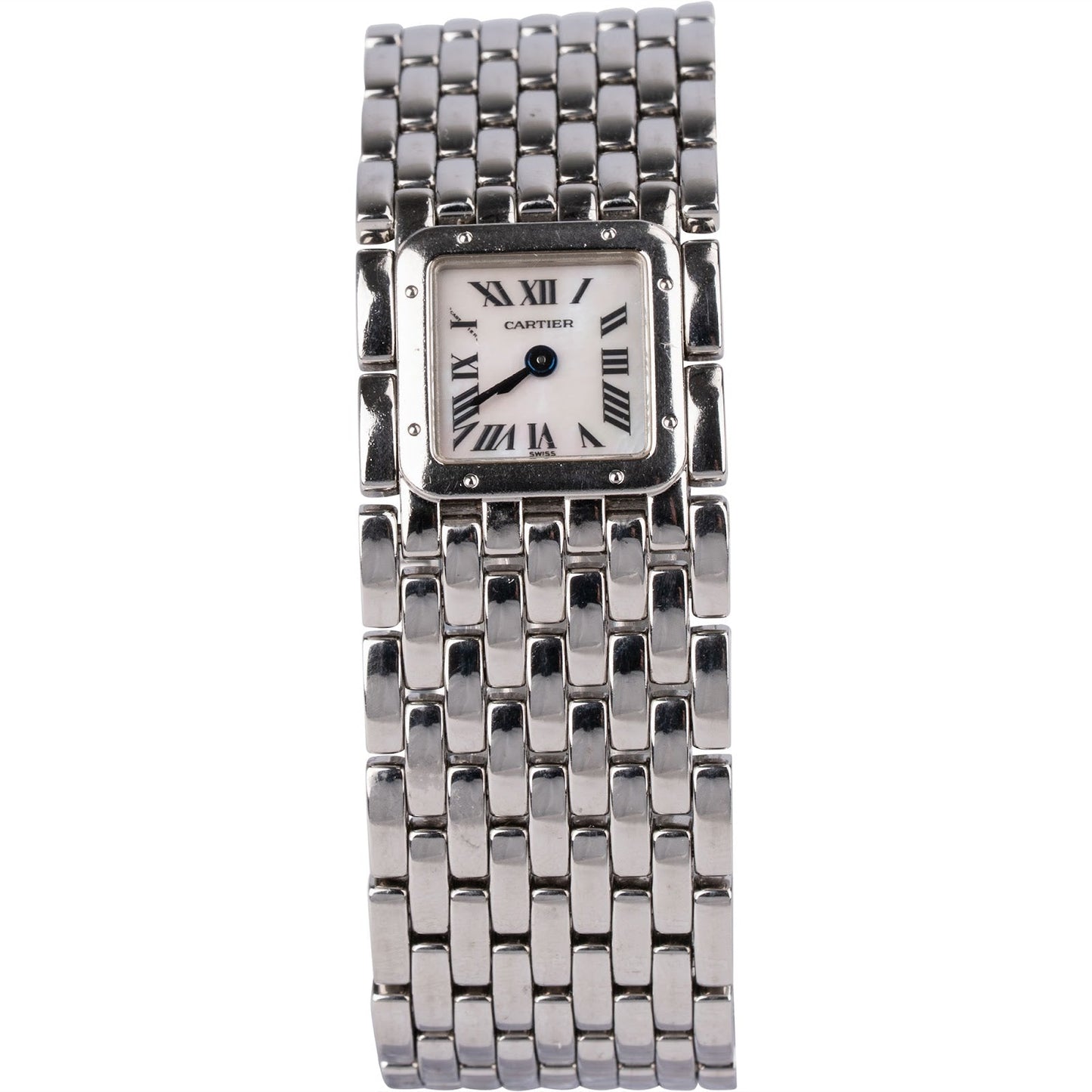 Cartier Silver Tone Tank Française 2384 Women Watch