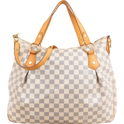 Louis Vuitton Monogram Damier Azur Evora MM Handbag