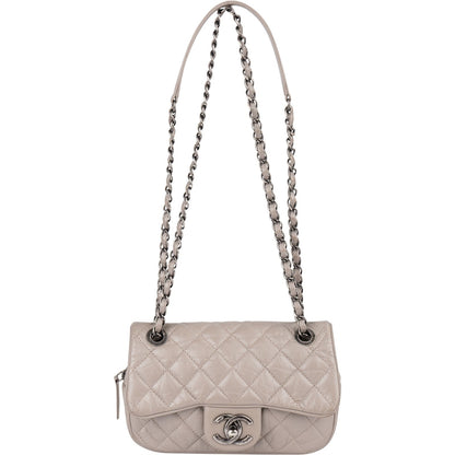 Chanel Quilted Leather Single Flap Crossbody Bag