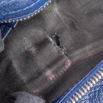 Balenciaga Blue Leather City Handbag
