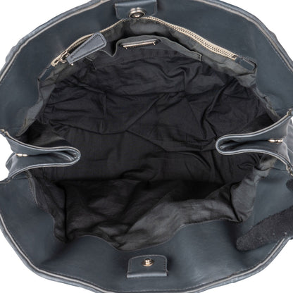 Miu Miu Grey Matelassé Nappa Leather Tote Handbag
